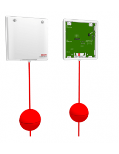 "Périphérique d'appel avec cordelette d'appel avec indice d'étanchéité IPx4.  Prévoir 2 connecteurs NICT-4AA" 2