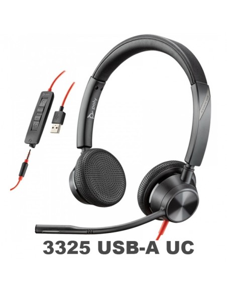 Poly - Plantronics Blackwire 3325 USB-A UC